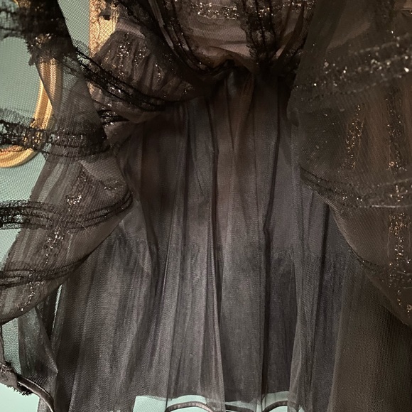 BEBE Cocktail/Party Dress - Black, Sequins - Picture 5 of 9